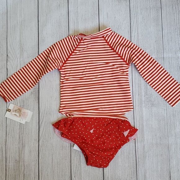 Jessica Simpson Cherry 2 Piece Rash Guard Set - Picture 3 of 6